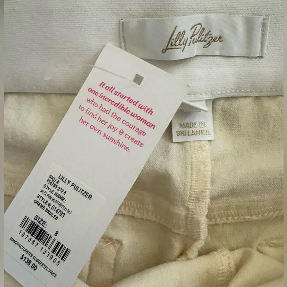 Declynn Bi-Stretch Slim Pant, Creme Brulee , Size 8, NWT - Picture 11 of 12